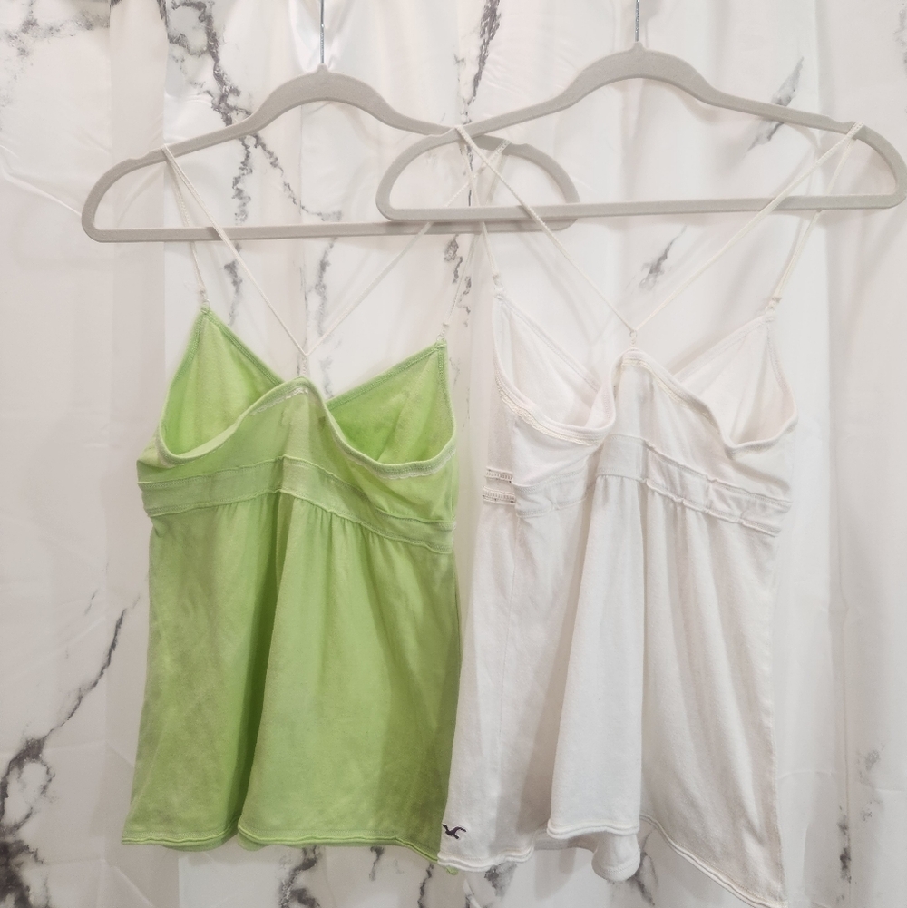 2 Y2K Hollister Peasant Tank Tops - Picture 4 of 6